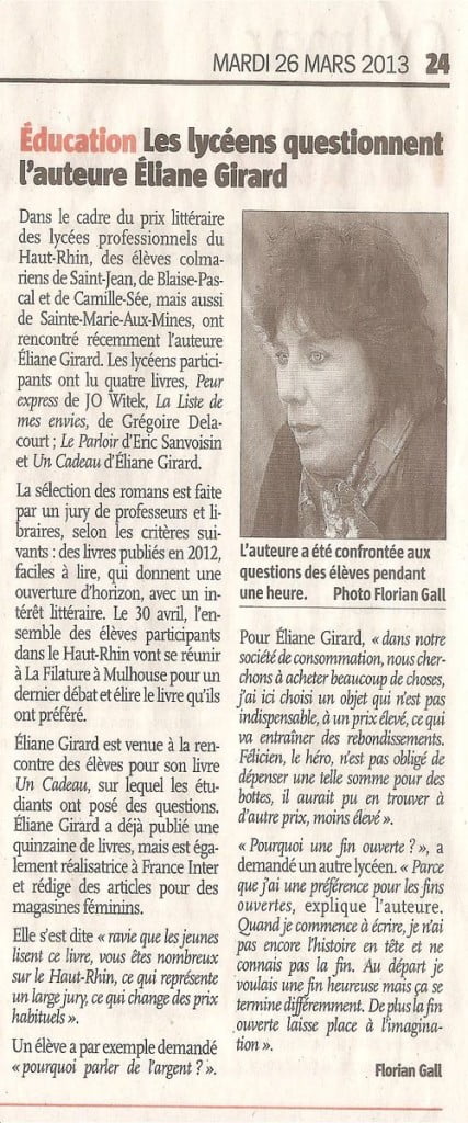 Eliane Girard à Colmar